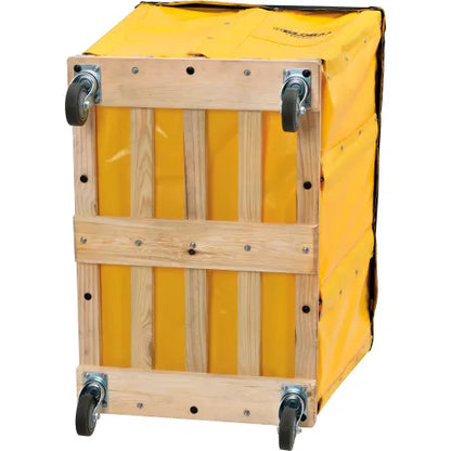 Global Industrial™ KD, 16 Bushel, Yellow Vinyl Basket Bulk Truck