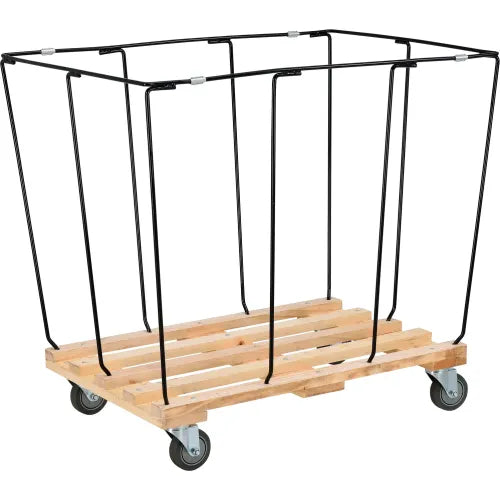 Global Industrial™ KD, 16 Bushel, Yellow Vinyl Basket Bulk Truck