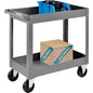 Global Industrial™ Steel Stock Cart w/2 Shelves, 500 lb. Capacity, 30"L x 16"W x 32"H