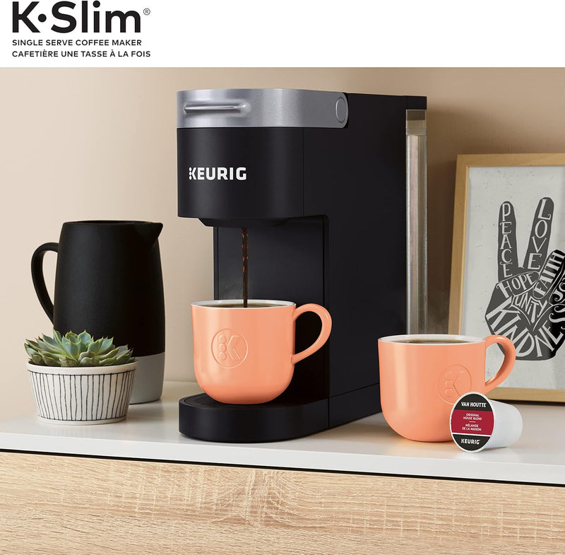 Keurig K-Slim Single Serve K-Cup Pod Coffee Maker, Featuring Simple Push Button Controls And MultiStream Technology, Black