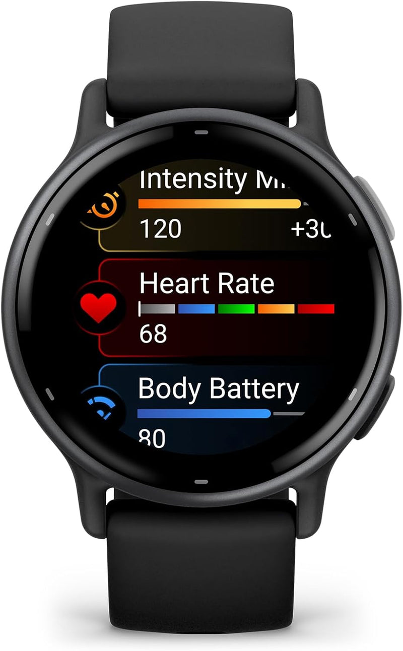 Garmin vívoactive 5, Health and Fitness GPS Smartwatch, AMOLED Display, Up to 11 Days of Battery, Black