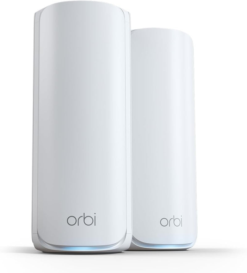 NETGEAR Orbi 770 Series Tri-Band WiFi 7 Mesh System (RBE772) - Router + 1 Satellite Extender - Covers up to 5,500 sq. ft., 100 Devices - 2.5 Gig Internet Port - BE11000 802.11be (up to 11Gbps)