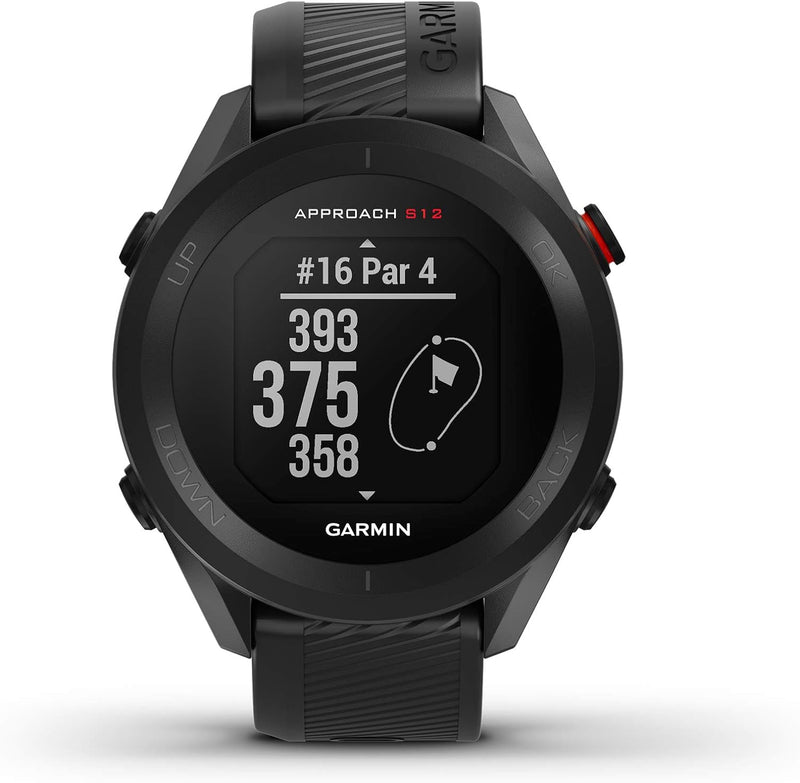 Garmin Approach S12, Easy-to-Use GPS Golf Watch, 42k+ Preloaded Courses, Black, 010-02472-00