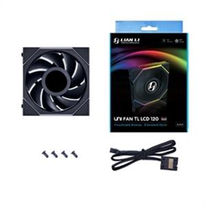 Lian-Li Fan 12TLLCD1B FDB fan Black 120X120X28 mm - PuriLite