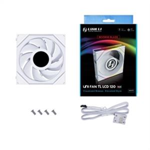 Lian-Li Fan 12TLLCD1W FDB fan White 120X120X28 mm - PuriLite