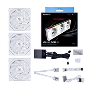 Lian-Li Fan 12RTL3W FDB fan White 120X120X28 mm 3 Fans - PuriLite