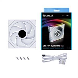 Lian-Li Fan 14TLLCD1W FDB fan White 140x140x28 mm - PuriLite