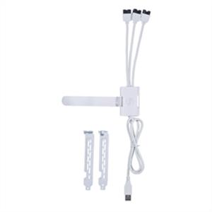 Lian-Li Accessory PW-U2TPAW USB2.0 1 to 3 PORT (TYPE A MALE PORT) white - PuriLite