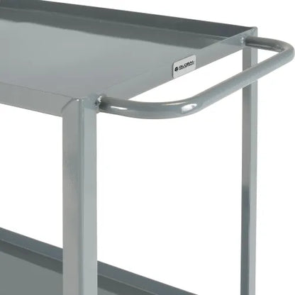 Global Industrial™ Steel Utility Cart w/2 Tray Shelves, 1200 lb. Capacity, 36"L x 24"W x 35"H