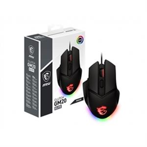 MSI Mouse Clutch GM20 ELITE TRUE RGB Optical Sensor USB Wired 6buttons - PuriLite