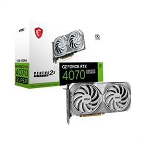 MSI Video Card RTX 4070 SUPER 12G VENTUS 2X WHITE OC 12GB GDDR6X - PuriLite