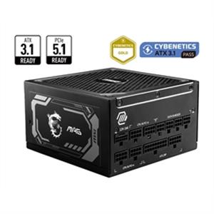 MSI Power Supply MAG A1000GL PCIE5 1000W 80+ Gold fully modular FDB APFC - PuriLite