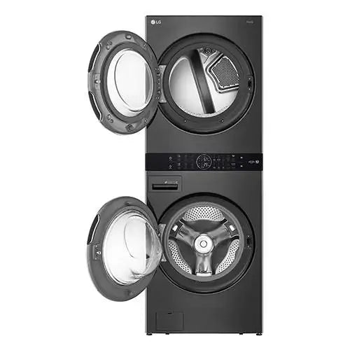 LG Single Unit Front Load LG WashTower 5.2 cu. ft. Washer and 7.4 cu. ft. Electric Dryer (WKEX200HBA) - PuriLite