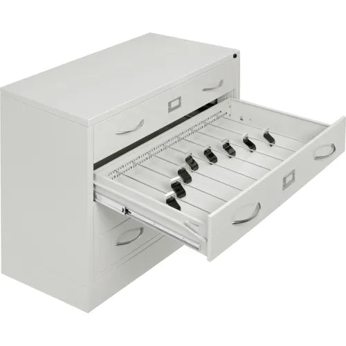 Interion® Media Cabinet 4 Drawer Putty