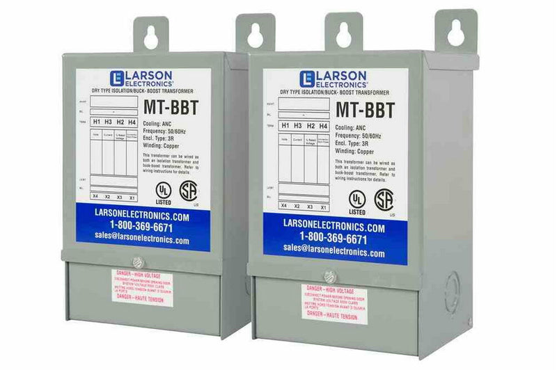 3 Phase Buck & Boost Transformer - 208V Primary - 222V Secondary - 12.5 Amps on Secondary - 50/60Hz