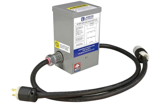 1 Phase Buck & Boost Step-Down Prewired Transformer - 249V Primary - 220V Secondary - 20 Amps - 50/60Hz