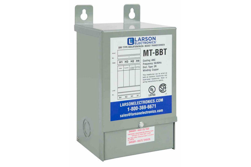 1 Phase Buck & Boost Step-Up Transformer - 221V Primary - 265V Secondary at 10.42 Amps - 50/60Hz