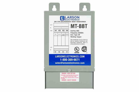 1-Phase Buck/Boost Step-Down Transformer - 1.5 KVA - 240V Primary - 208V Secondary -6.25 Amps -50/60