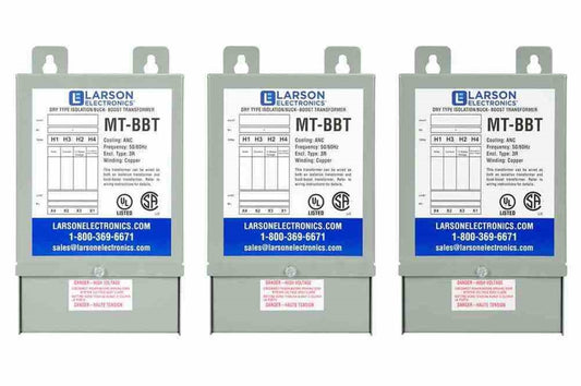 3-Phase Wye Buck/Boost Step-Down Transformer - 220Y/127V Primary - 200Y/115V Secondary - 9.17 Amps