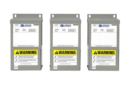 3-Phase Wye Buck/Boost Step-Up Transformer - 480V Primary - 600V Secondary - 7.70 Amps - 50/60Hz