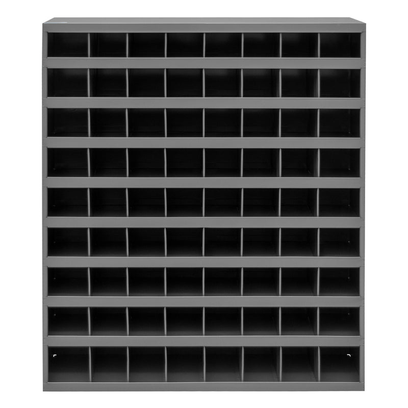 DURHAM MANUFACTURING Steel Storage Bin Cabinet, 33-3/4" W x 8-1/2" D x 42" H, Grey