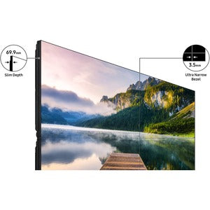 Samsung VMT-U Ultra Narrow Bezel Video Wall Display - 55" LCD - 1920 x 1080 - Direct LED - 500 cd/m² - 1080p - HDMI - USB - DVI - SerialEthernet - Black