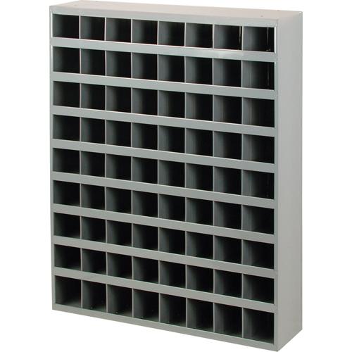 DURHAM MANUFACTURING Steel Storage Bin Cabinet, 33-3/4" W x 8-1/2" D x 42" H, Grey