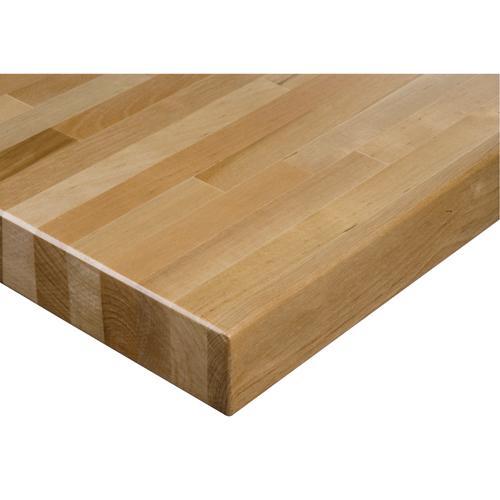 Laminated Hardwood Workbench Top, 96" W x 24" D, Square Edge, 1-3/4" Thick