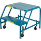 CSA Rolling Step Ladder with Locking Step, 2 Steps, 22" Step Width, 19" Platform Height, Steel