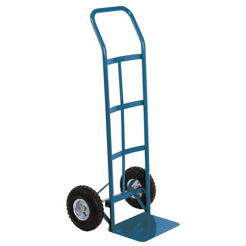 All-Welded Hand Truck, Continuous Handle, Steel, 48" Height, 600 lbs. Capacity