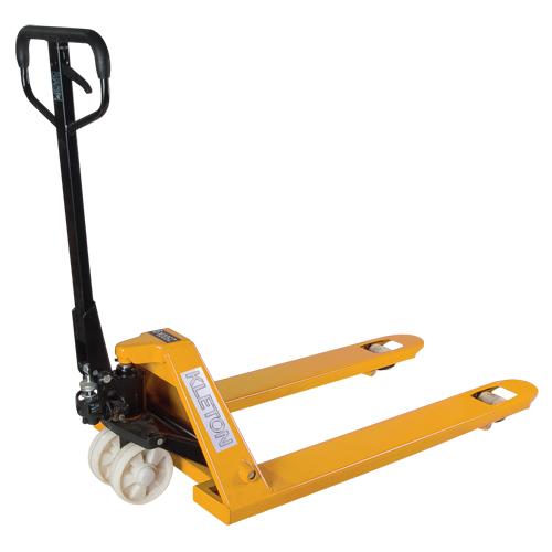 Hydraulic Pallet Trucks, Steel, 48" L x 27" W, 5500 lbs. Capacity