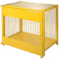 Gas Cylinder Cabinets, 6 Cylinder Capacity, 44" W x 30" D x 37" H, Yellow