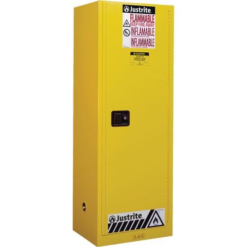 Sure-Grip® EX Slimline Flammable Safety Cabinet, 22 gal., 1 Door, 23.25" W x 65" H x 18" D