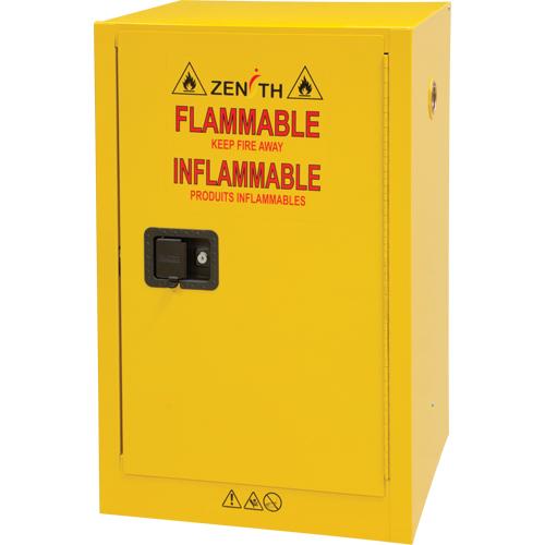 Flammable Storage Cabinet, 12 gal., 1 Door, 23" W x 35" H x 18" D