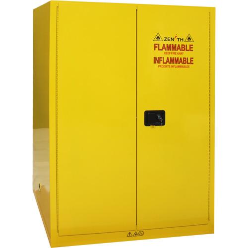 Flammable Storage Cabinet, 90 Gal., 2 Door, 43" W x 66" H x 34" D