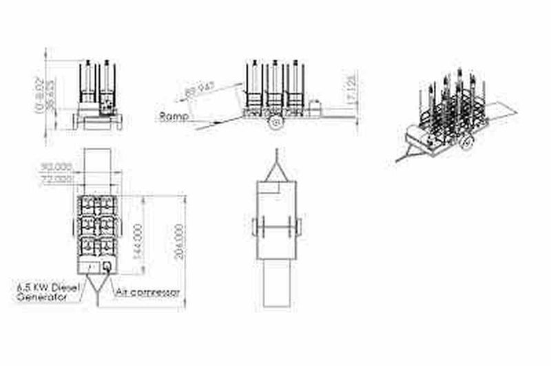 Larson Frac Pad LED Work Area Lighting Trailer System