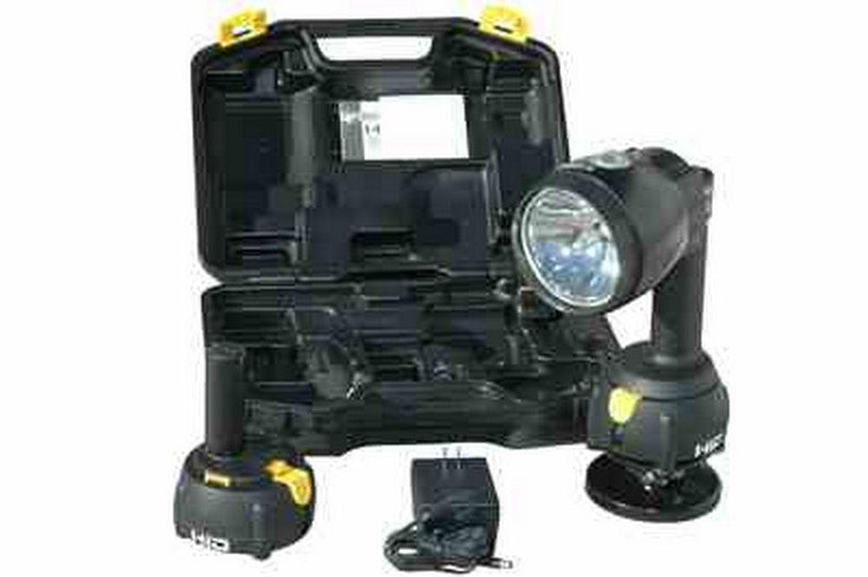 Rechargeable HID Search Light - 200lb. Magnetic Base - 4000' Spot Beam - Flood/Spot Combo - 35 Watt