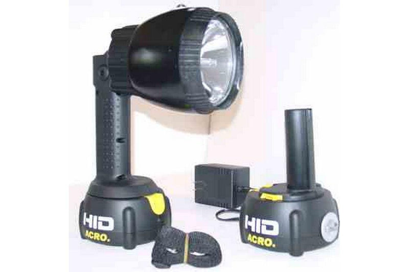 Acro 990X HID Rechargeable Flashlight with 3200 Lumens - Focusable Beam Pattern to 4000 Feet