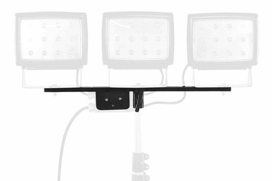 Heavy Duty Replacement Top Mounting Bracket w/ 2-3/8" Tenon - Predrilled Mounting Holes for (3) LEDWP-400 Lights