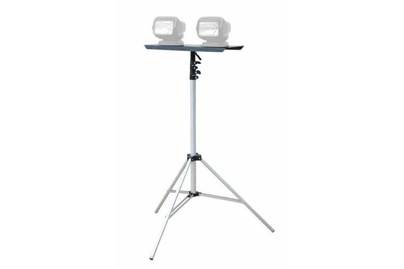 Aluminum Tripod w/ Steel Mounting Plate - 3.5' to 10' - Ideal for Magnetic Spotlights/Golights