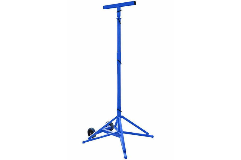 Collapsible Aluminum Quadpod on Wheels - 7 to 12 Feet - Removable Tower Head