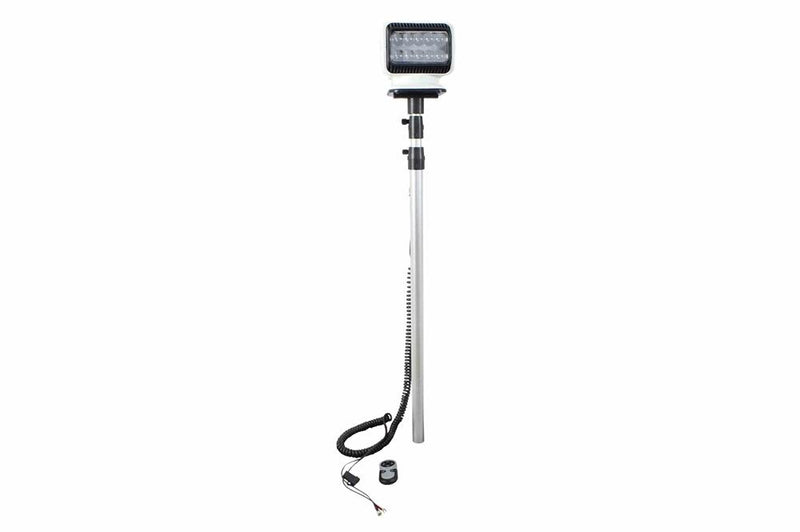 Golight LED Spotlight on Telescoping Pole Mount - 120-277V AC - 22' Total Cord Length - Wireless Remote