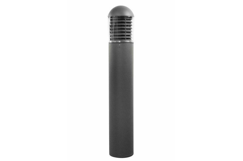 15W Round Dome Top LED Bollard Light - 120/277V AC - Vandal Resistant - Wet Location Approved