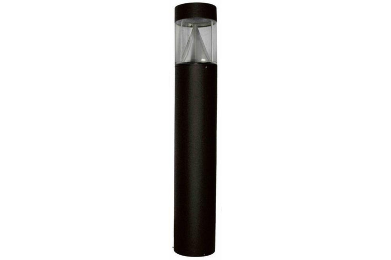 15W Round Flat Top LED Bollard Light - 120/277V AC - Cone Reflector - Wet Location Approved