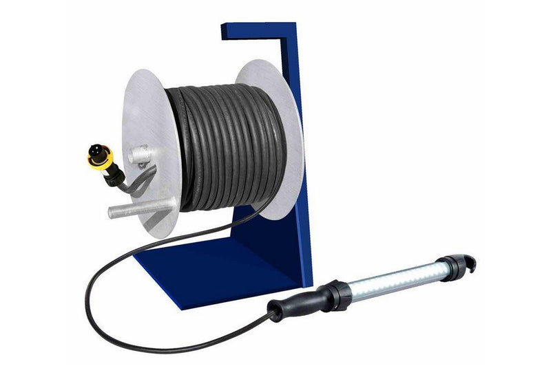 LED Inspection Light - 50' SOOW Manual Crank Reel - 2-Pole 3-Wire Exp. Plug - ATEX/IECEX Approved