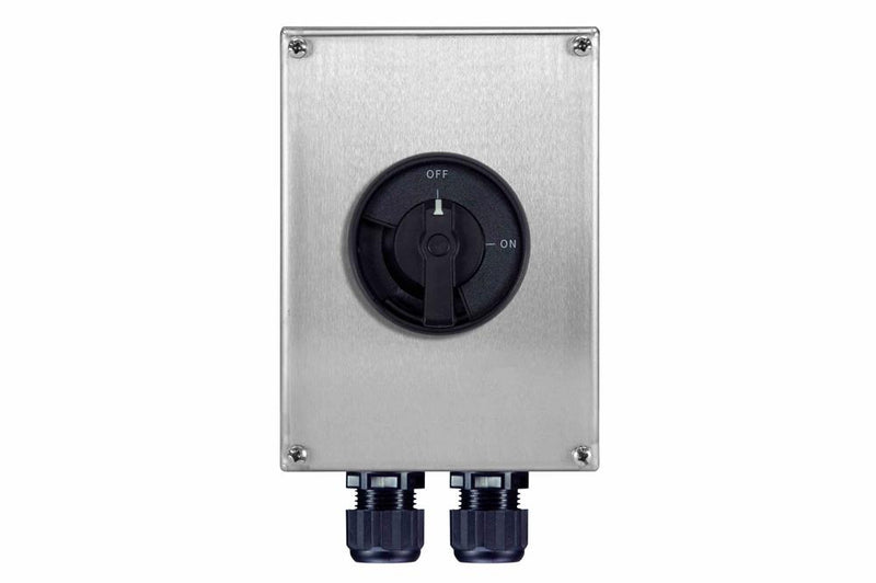 16A Explosion Proof Non-fused Disconnect Switch Isolator - 415V, 50Hz - (1) NO Aux Contact - Stainless Steel - ATEX Rated, IP66