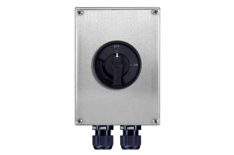 32A Explosion Proof Non-fused Disconnect Switch Isolator - 415V, 50Hz - (1) NO Aux Contact - Stainless Steel - ATEX Rated, IP66