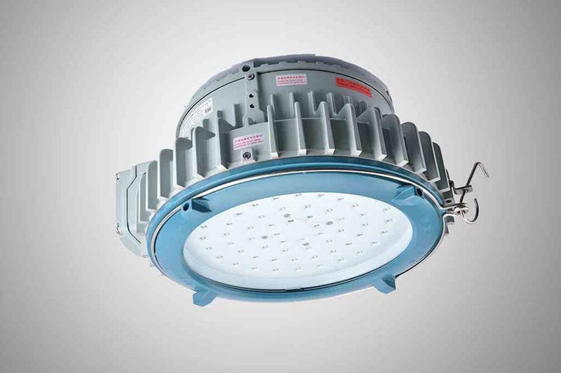 100W Flameproof High Bay LED Fixture - 100-250V AC 50/60Hz - 10356 lms, Trunnion Mount - ATEX/IECEx