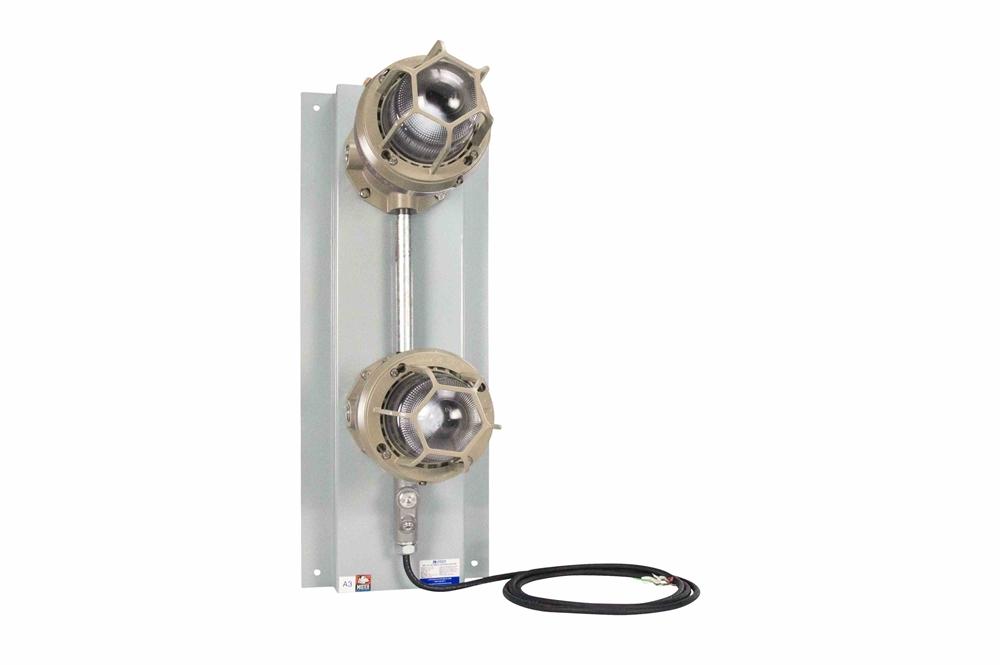 20W Explosion Proof Traffic Light - Dual Stack LED Light - Wire Guard - ATEX/IECEx