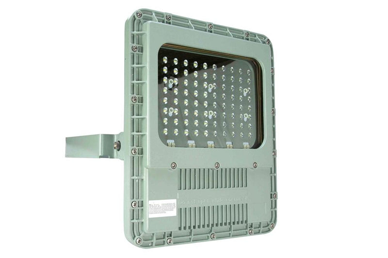 200W Explosion Proof LED Fixture - 380-415V AC - ATEX/IECEx Rated, Z1/Z2, Z21/Z22 - IP66 - Pole Mount